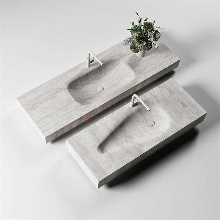 Jonah Fish Belly White Marble Sink