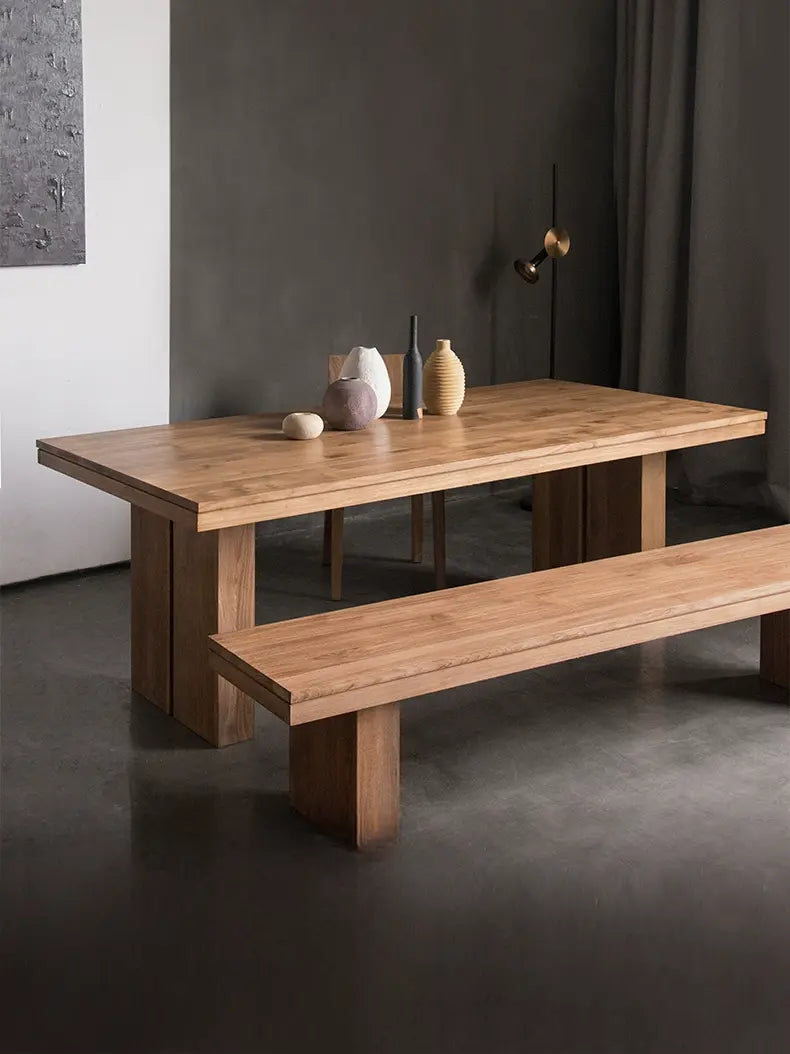 Alessandro Rustic Teak Wood Dining Table