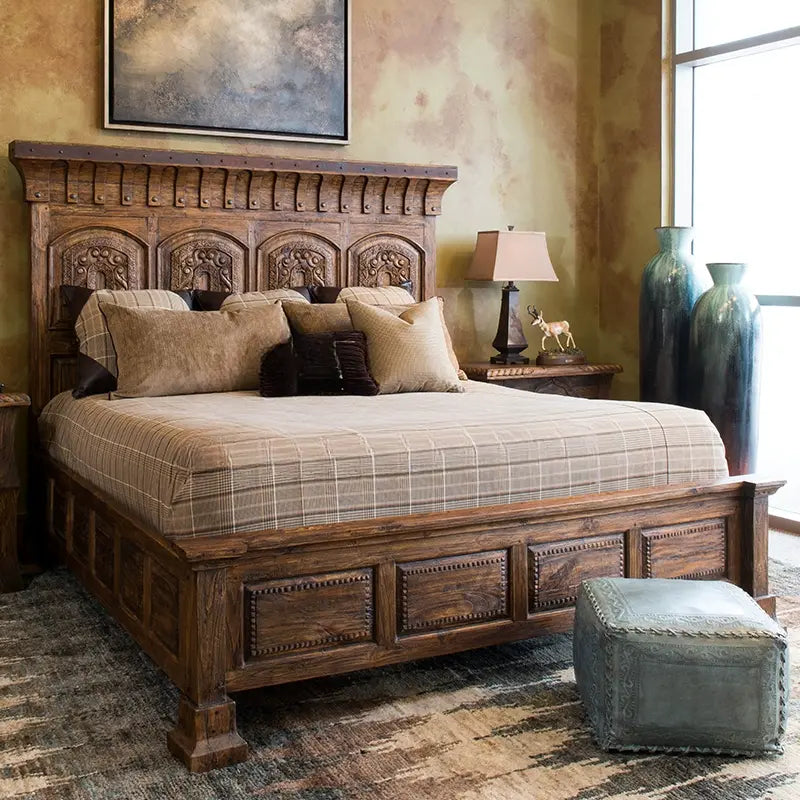 Raine Retro Light Luxury Customizable Double Bed