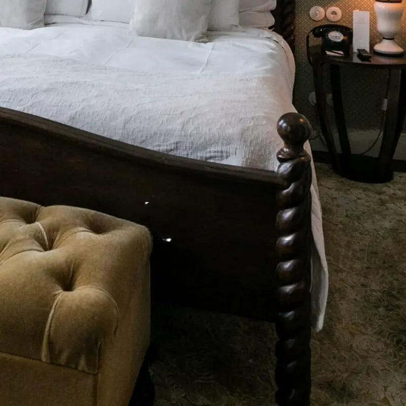 Rosemarie Elegant Neoclassical Double Princess Bed