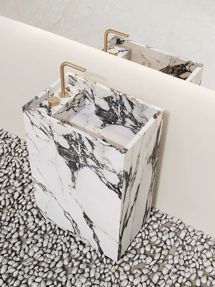 Arianna Amazon Green Floor-Standing Sink