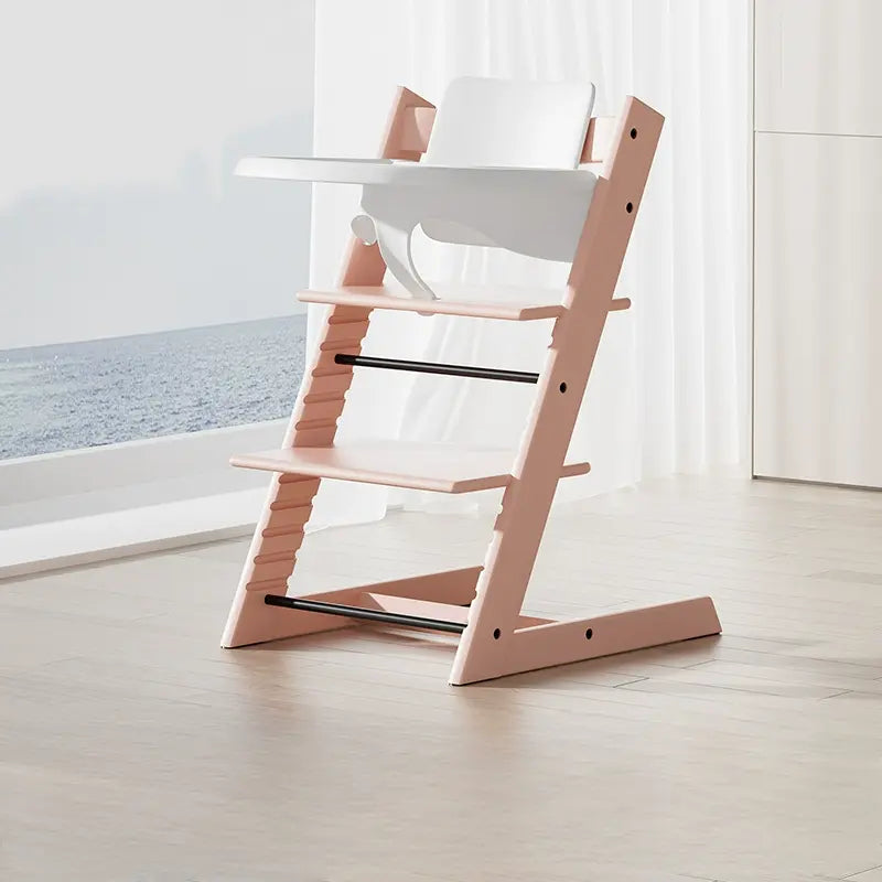 Zéphyr Pink Solid Wood Growth Chair