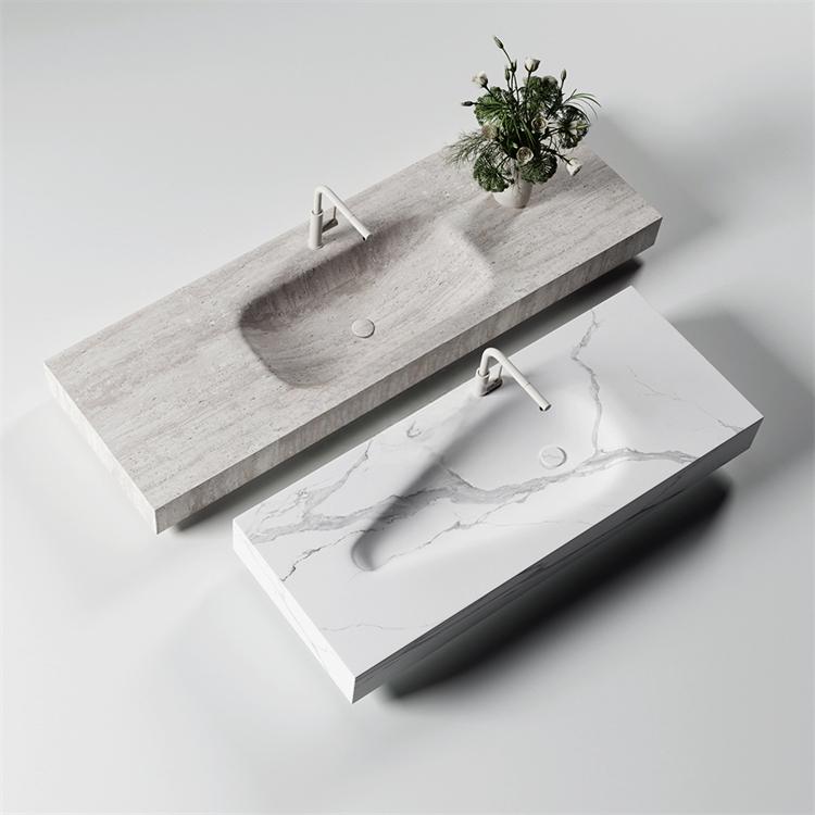 Jonah Fish Belly White Marble Sink