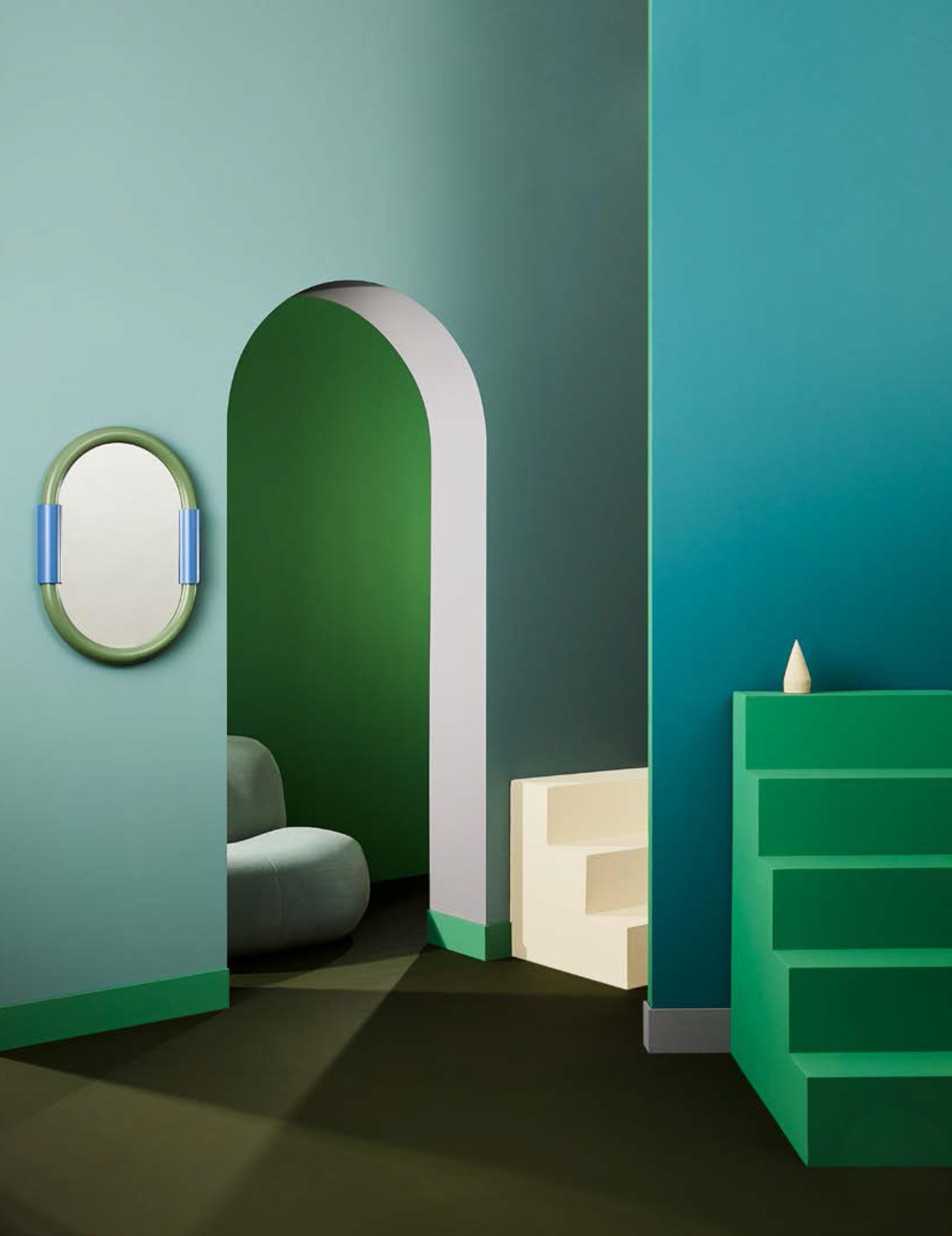 Aiden Oval Wall-Mounted Bathroom Mirror
