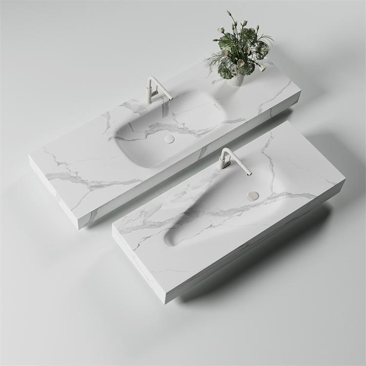 Jonah Fish Belly White Marble Sink