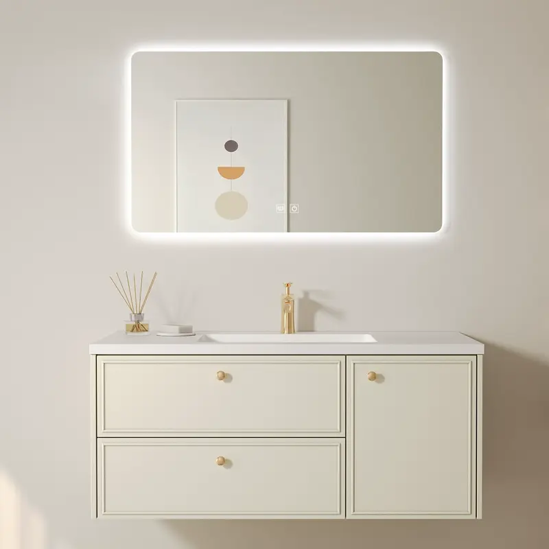 Nathan Modern Seamless Ceramic Bathroom Vanity
