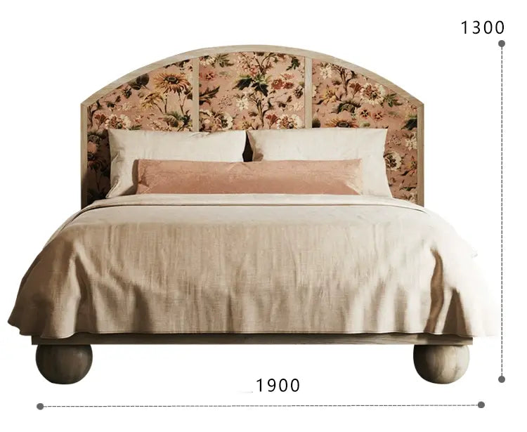 Tali Elegant Classical Style Wooden Bed