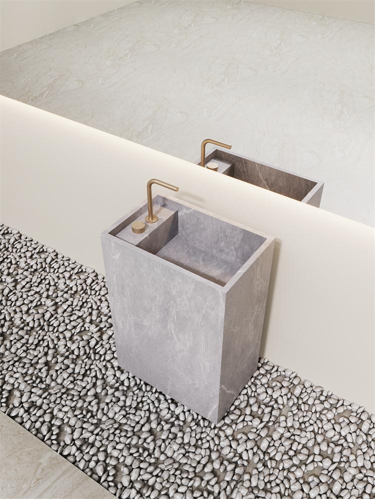 Arianna Amazon Green Floor-Standing Sink