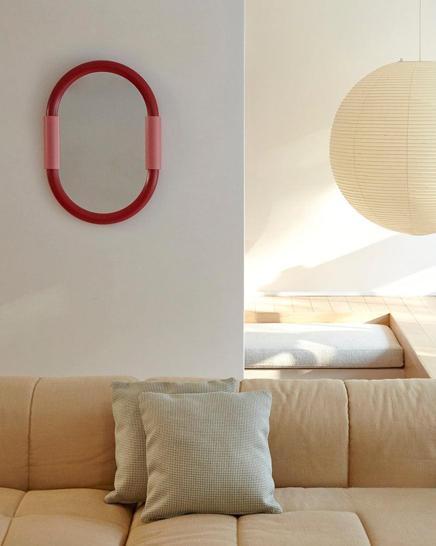 Aiden Oval Wall-Mounted Bathroom Mirror