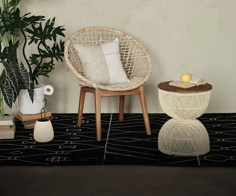 Ettore High-End Middle-Aged Style Teak Chair