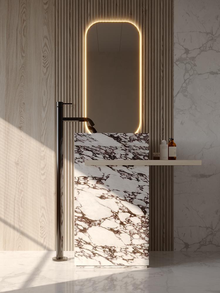 Gideon Purple Rock Pedestal Basin