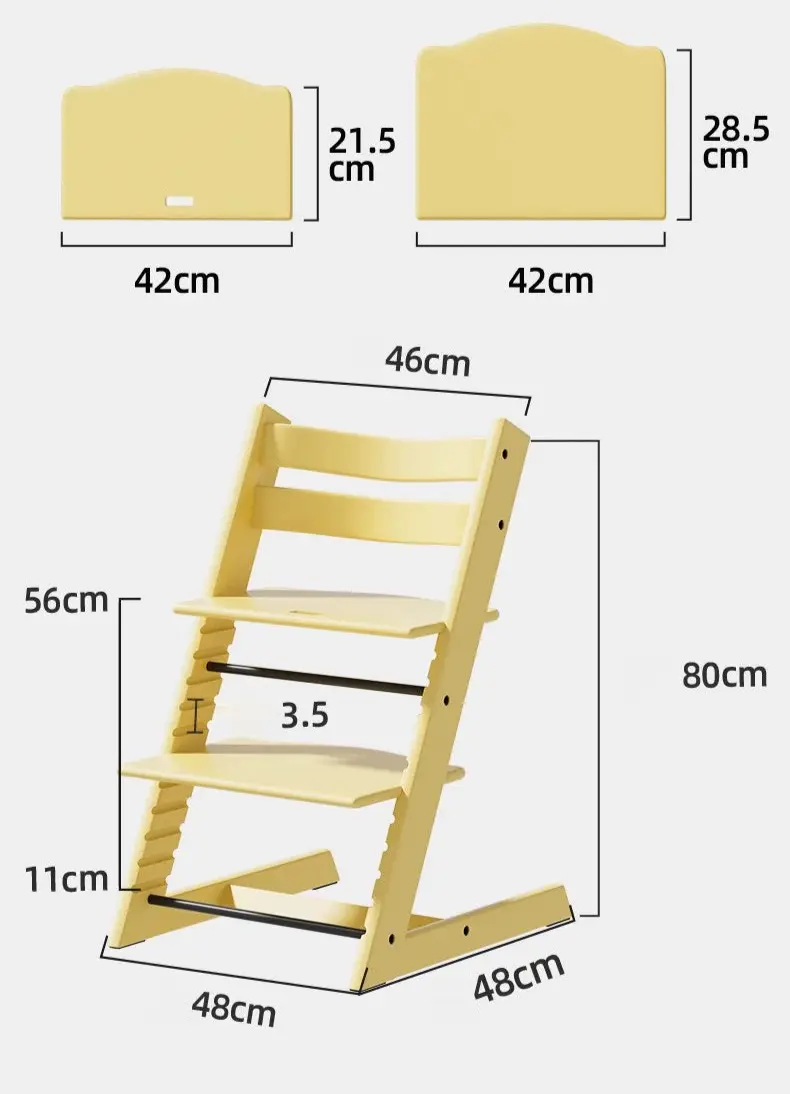 Zéphyr Green Solid Wood Growth Chair