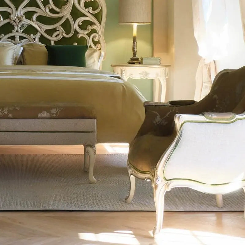 Heloise Elegant Solid Wood Double Bed