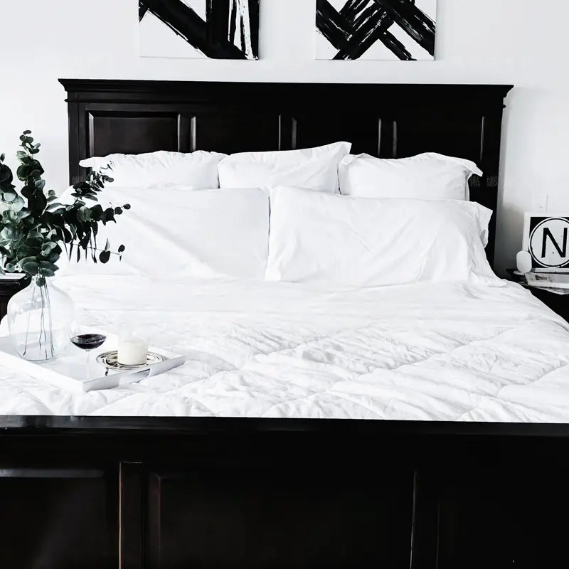 Lyon Black Solid Wood Princess Bed