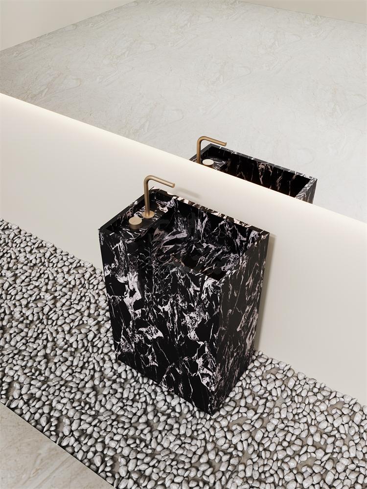 Arianna Amazon Green Floor-Standing Sink