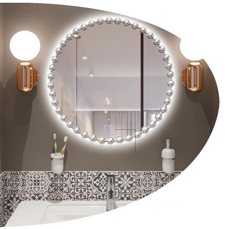 Onyx LED Round Anti-Fog Mirror