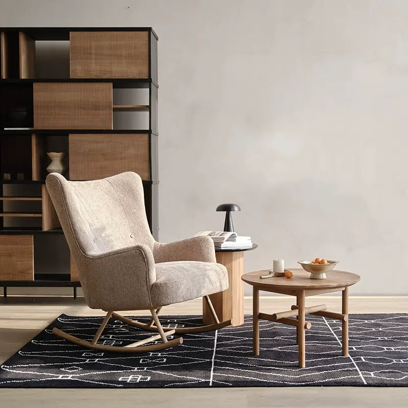 Thierry Solid Wood Rocking Leisure Balcony Chair
