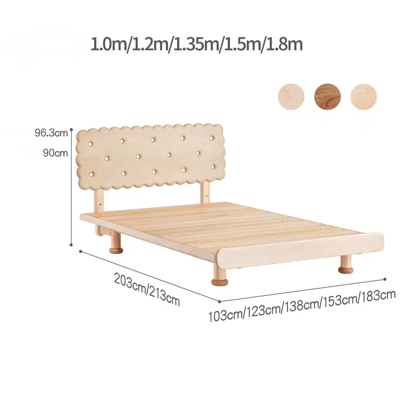 Ozias round biscuit square bed
