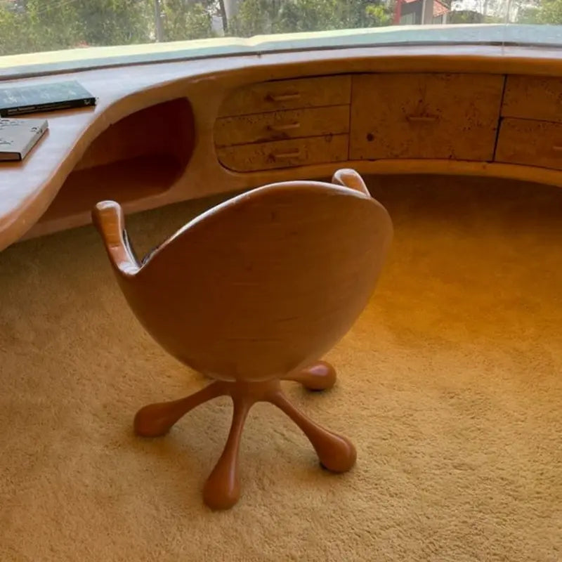 Calix Vintage Fiberglass Designer Swivel Chair