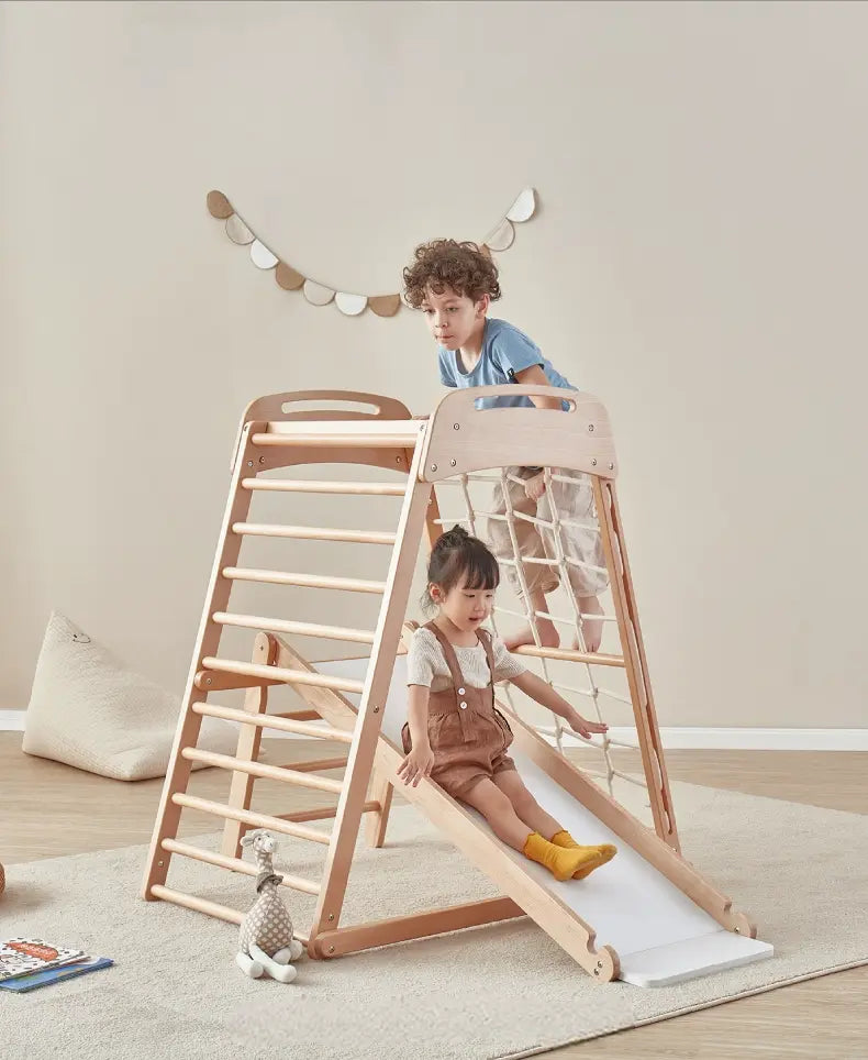 Louie Solid Wood Kids Slide & Climber
