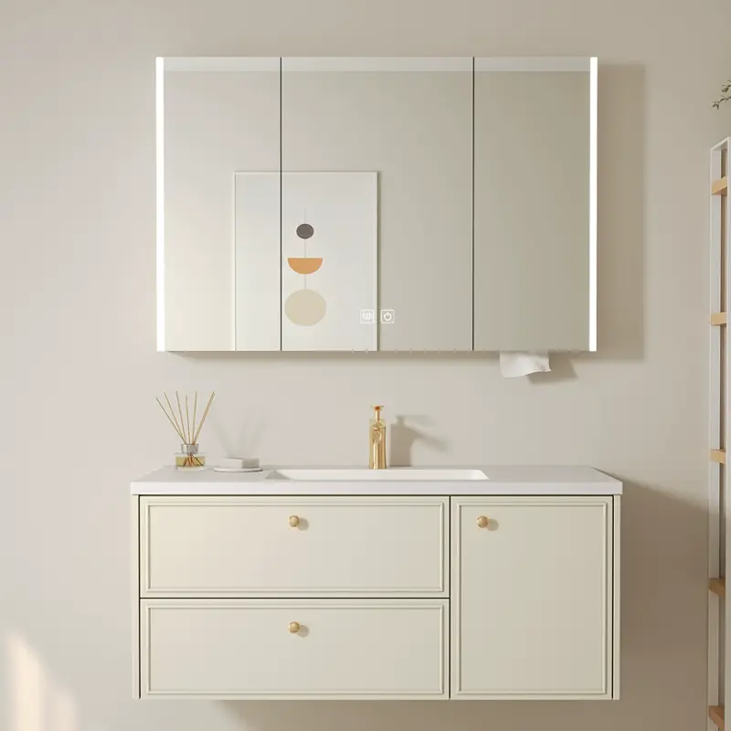 Nathan Modern Seamless Ceramic Bathroom Vanity