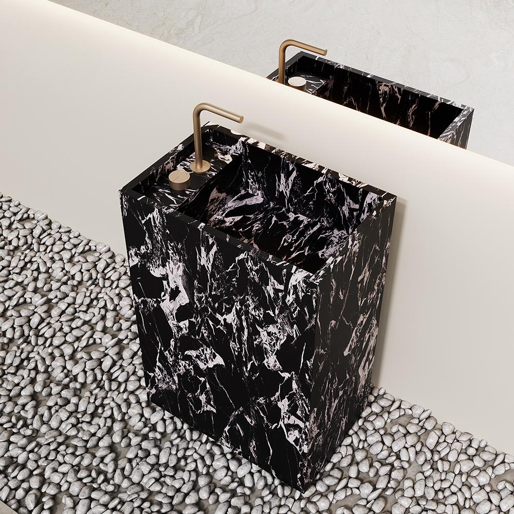Arianna Amazon Green Floor-Standing Sink
