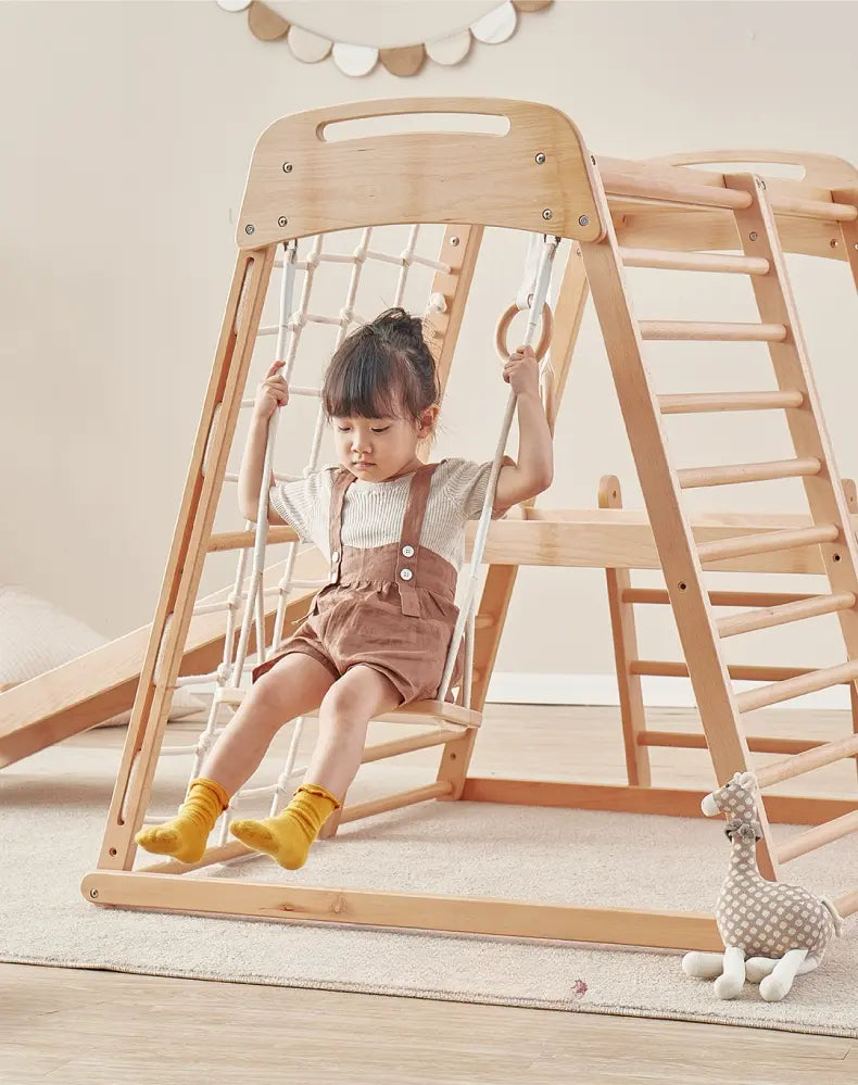 Louie Solid Wood Kids Slide & Climber