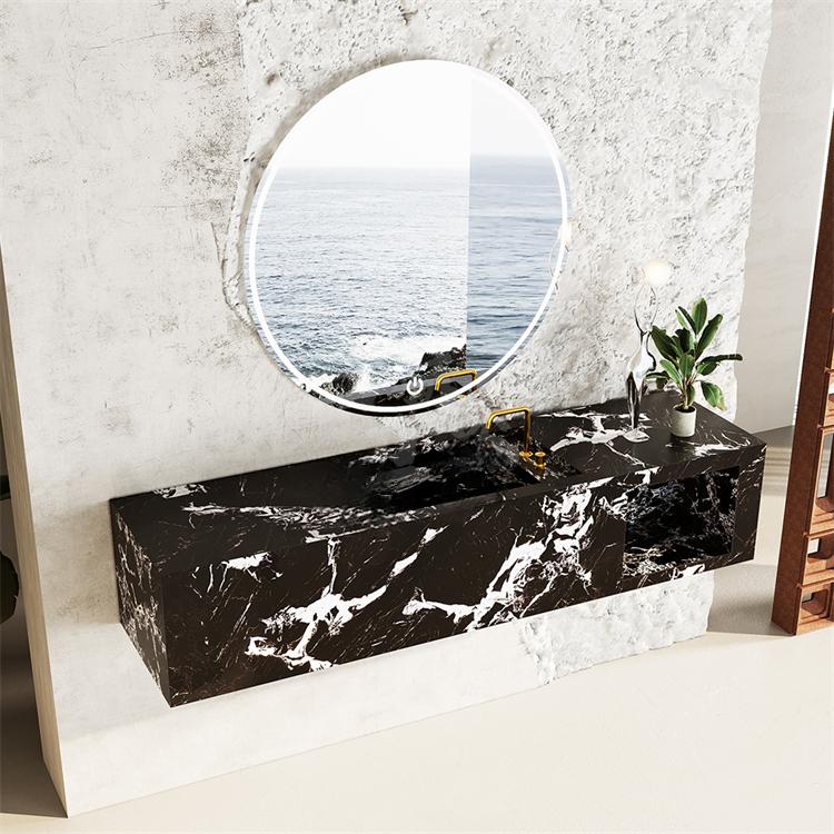 Rayne Retro Purple White Marble Sink