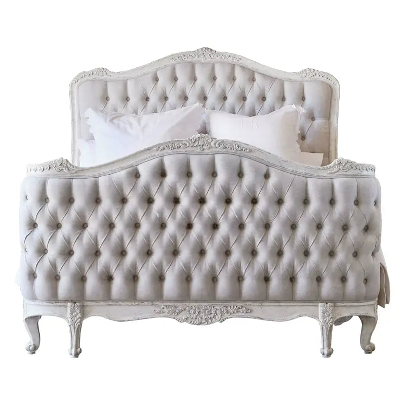 Fiorella Handcrafted Solid Wood Soft Bed