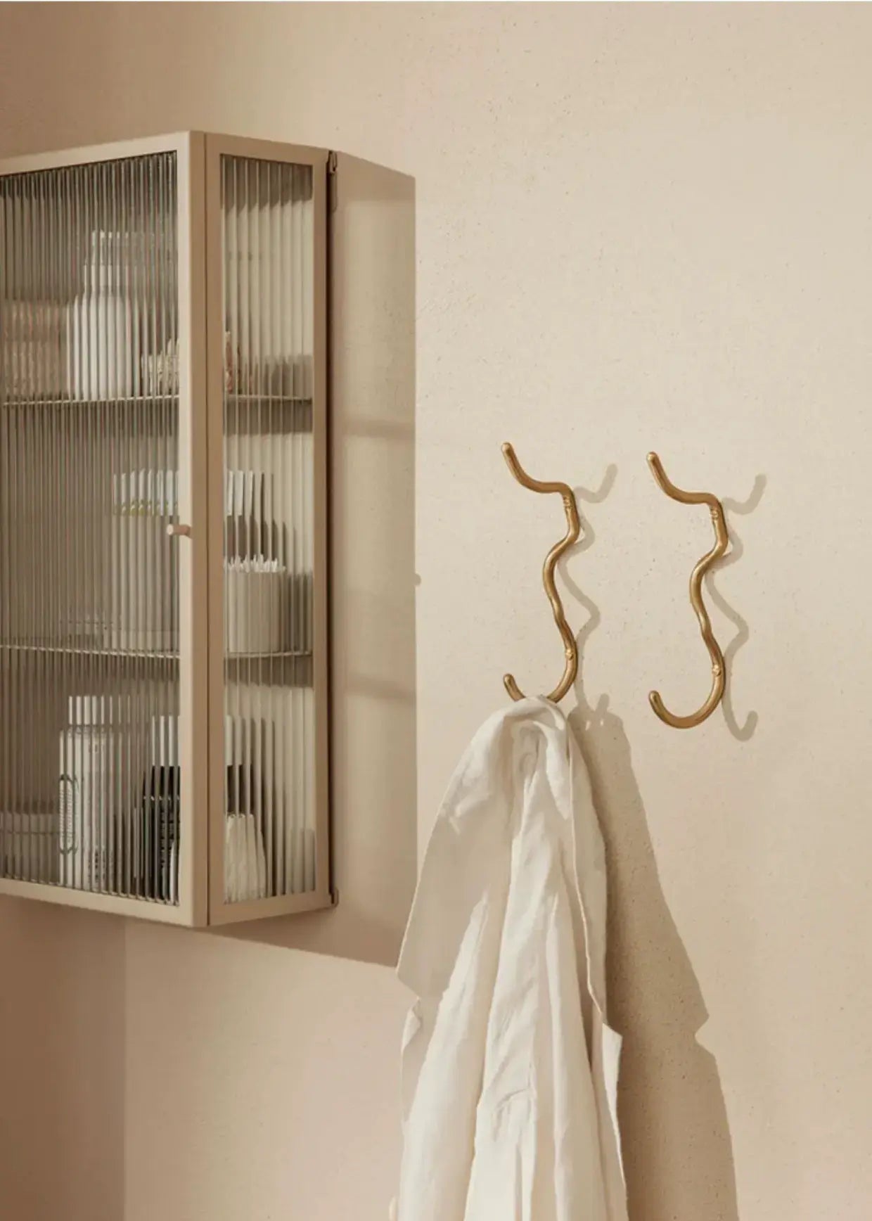 Anthelme Living Brass Wave Towel Hook