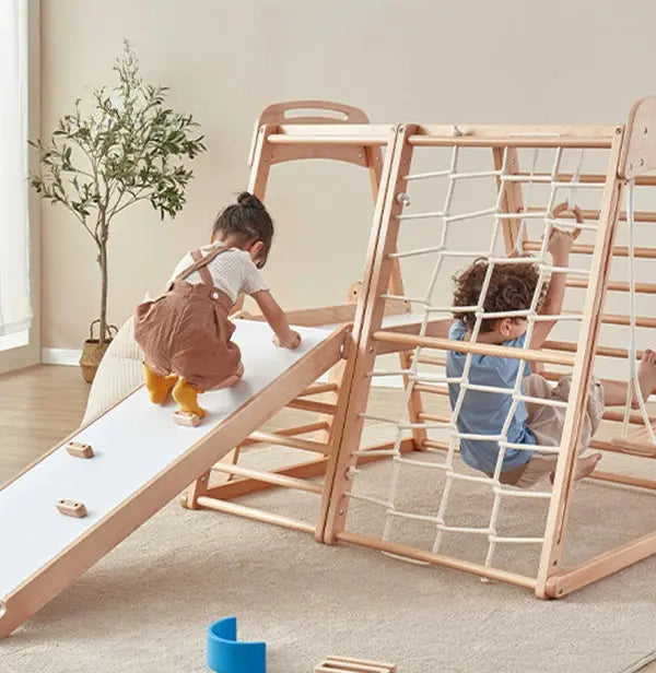 Louie Solid Wood Kids Slide & Climber