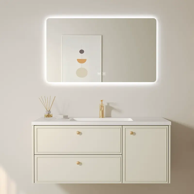 Nathan Modern Seamless Ceramic Bathroom Vanity