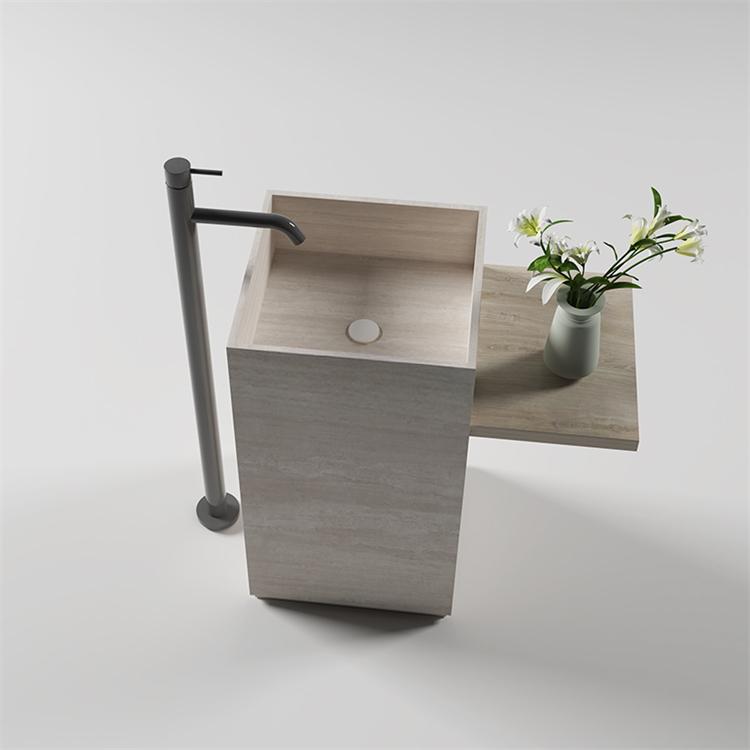 Gideon Purple Rock Pedestal Basin