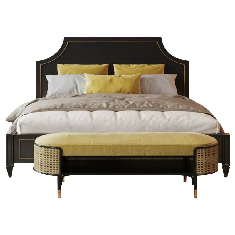 Charley Master Bedroom Custom Carved Wood Bed