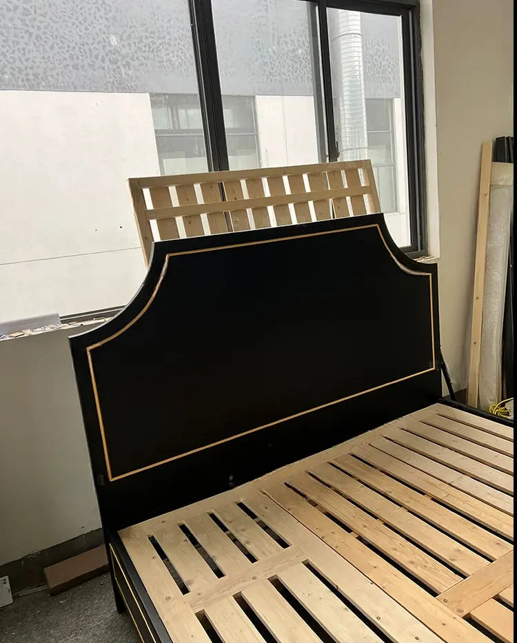 Charley Master Bedroom Custom Carved Wood Bed