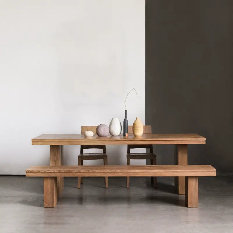 Alessandro Rustic Teak Wood Dining Table