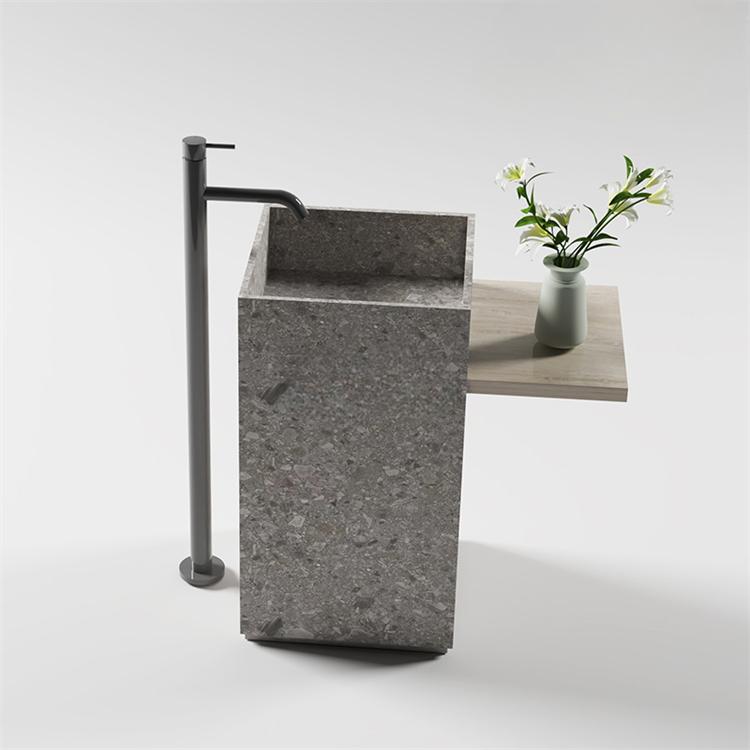 Gideon Purple Rock Pedestal Basin