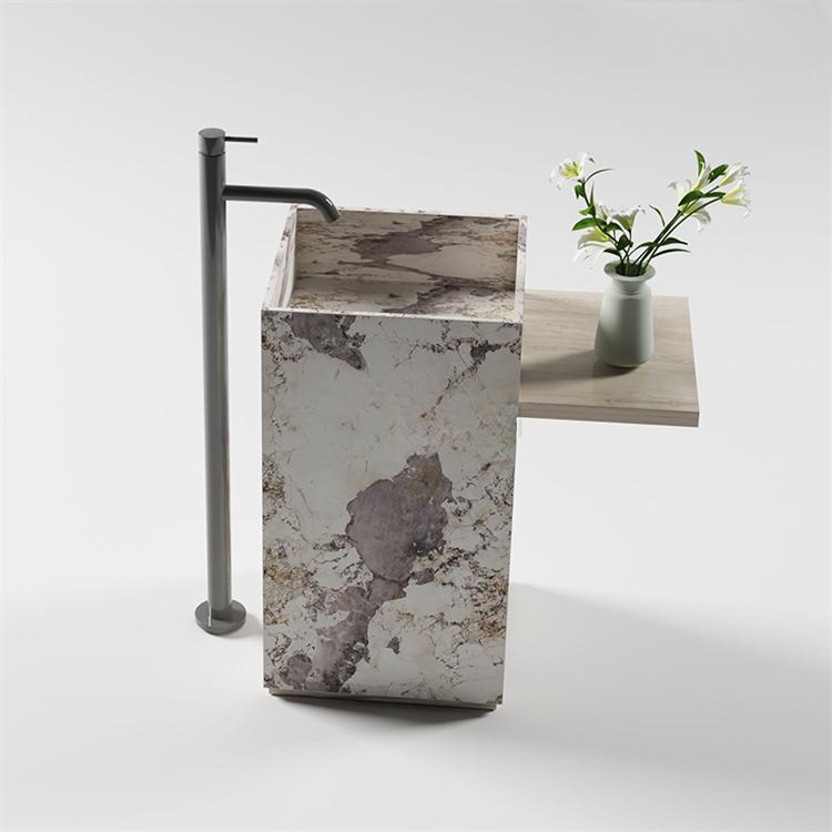 Gideon Purple Rock Pedestal Basin