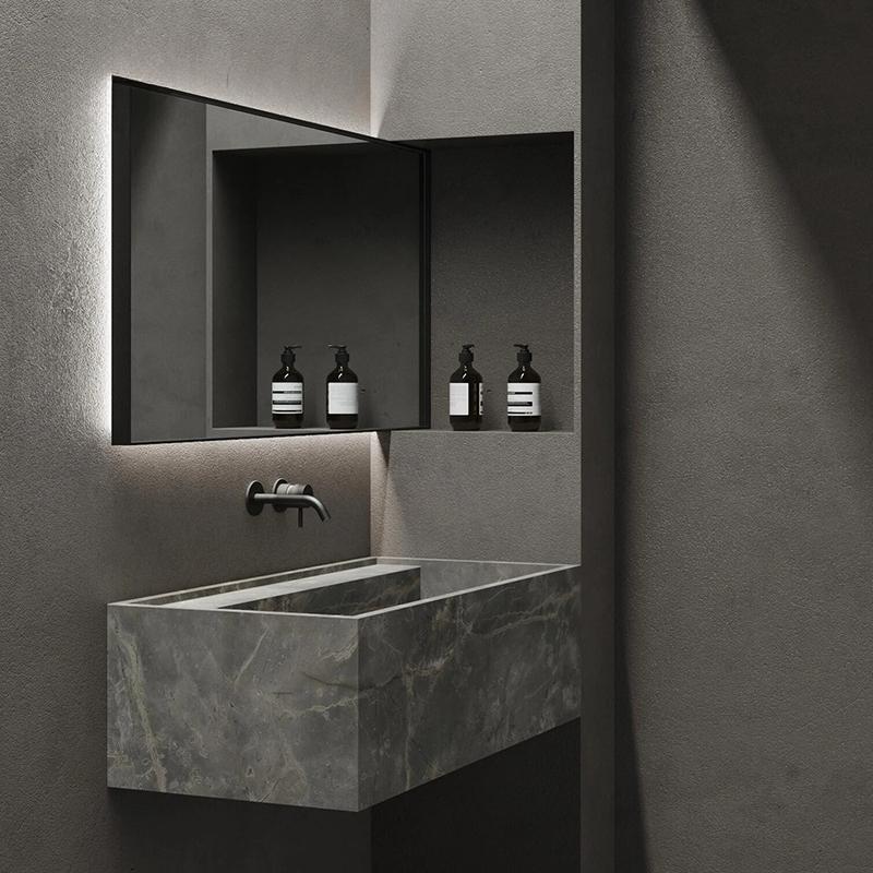 Ryker Narrow Edge Rock Slab Sink