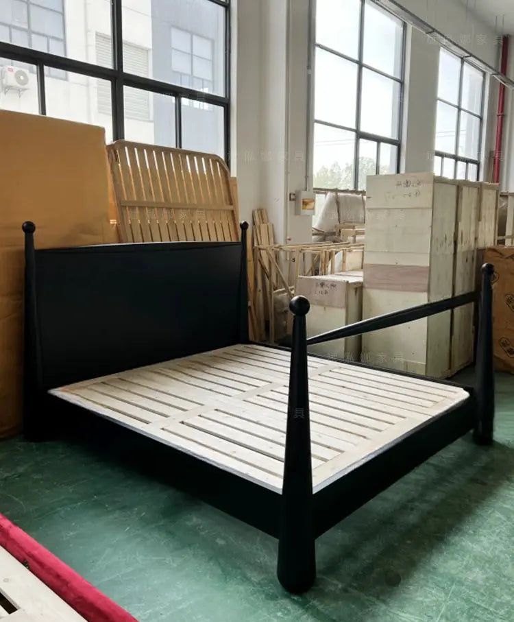 Iolanthe Elegant Master Bedroom Solid Wood Bed