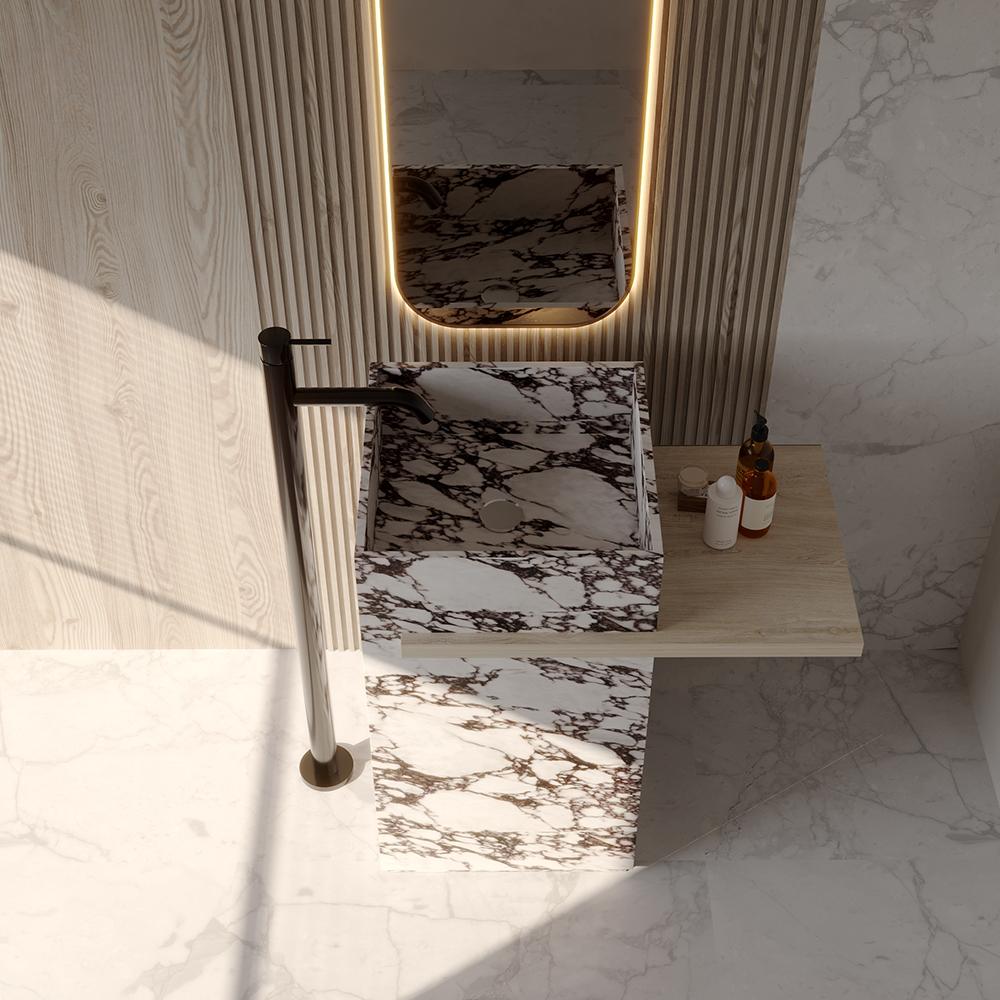 Gideon Purple Rock Pedestal Basin