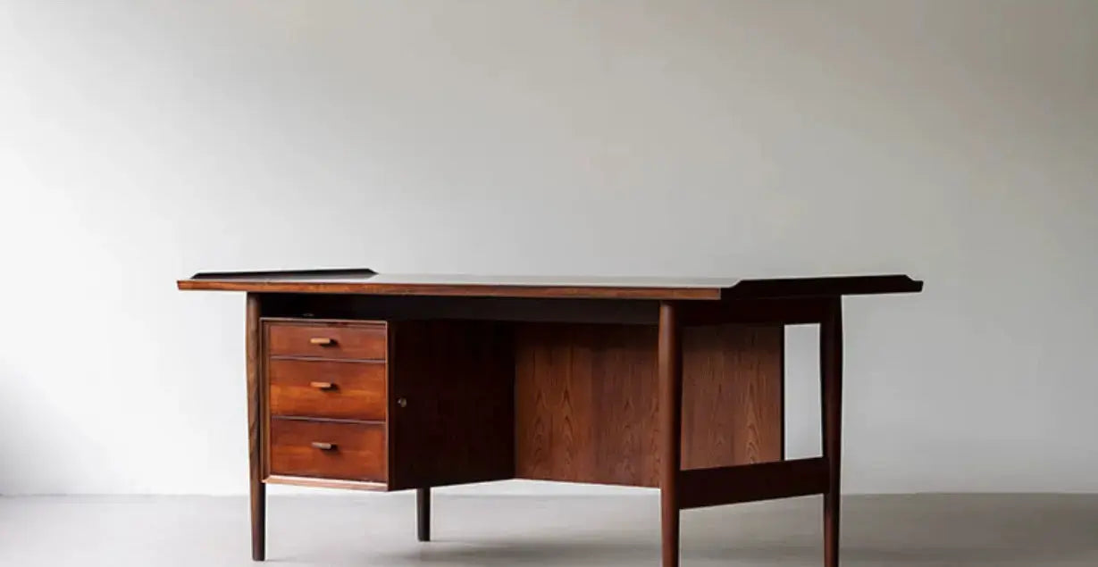 Talon Retro Cherry Wood Danish Writing Desk