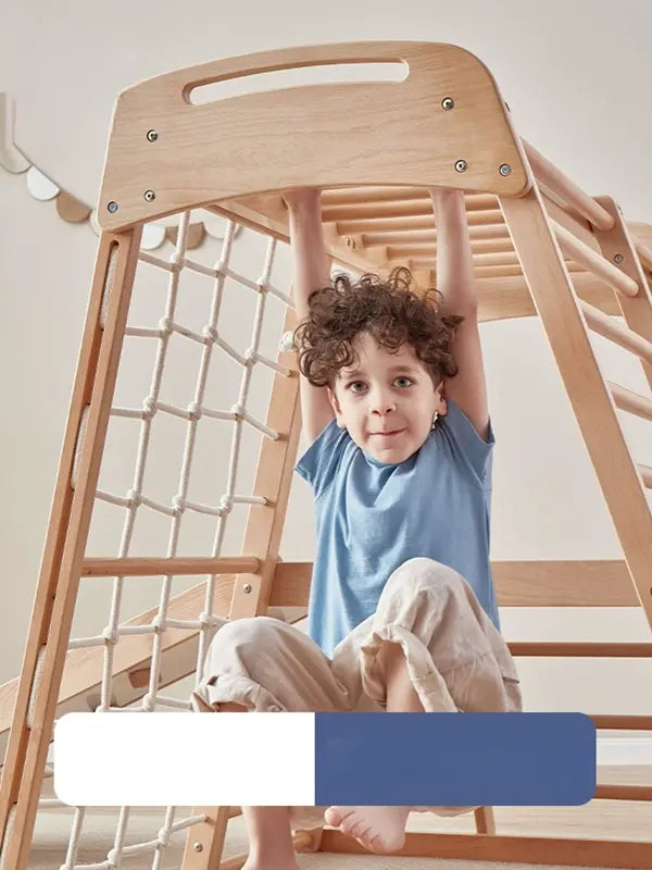 Louie Solid Wood Kids Slide & Climber