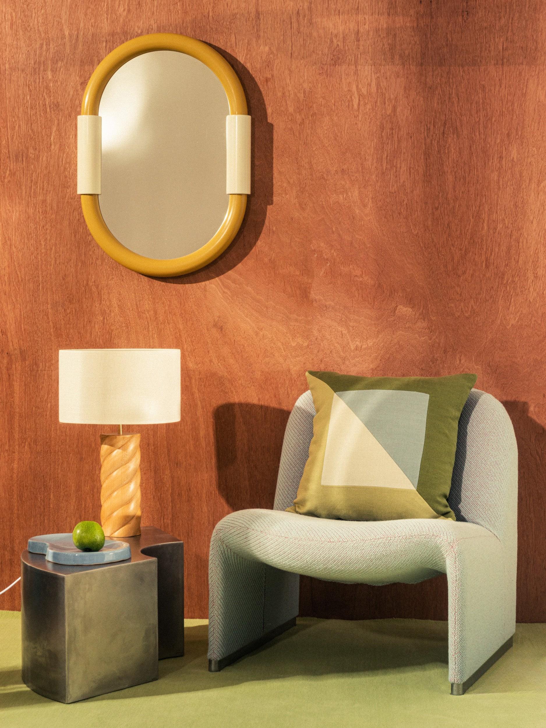 Aiden Oval Wall-Mounted Bathroom Mirror