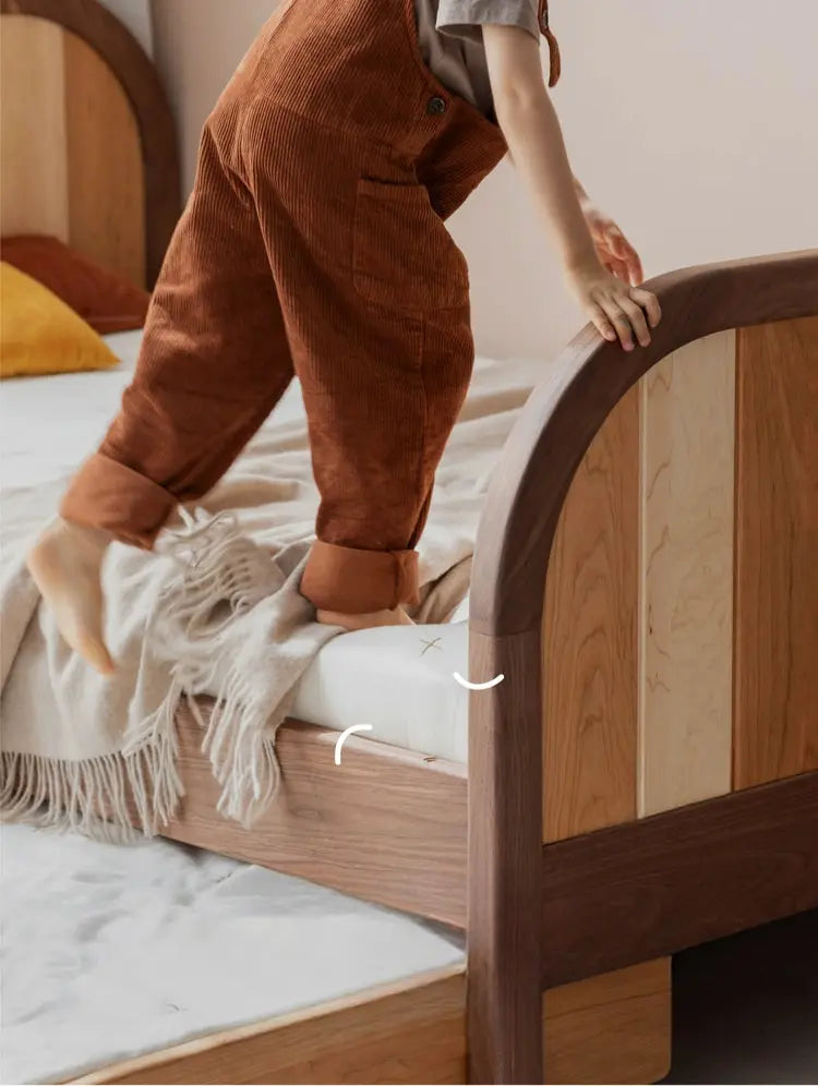 Gervais Dark Mocha Solid Wood Kids Bunk Bed