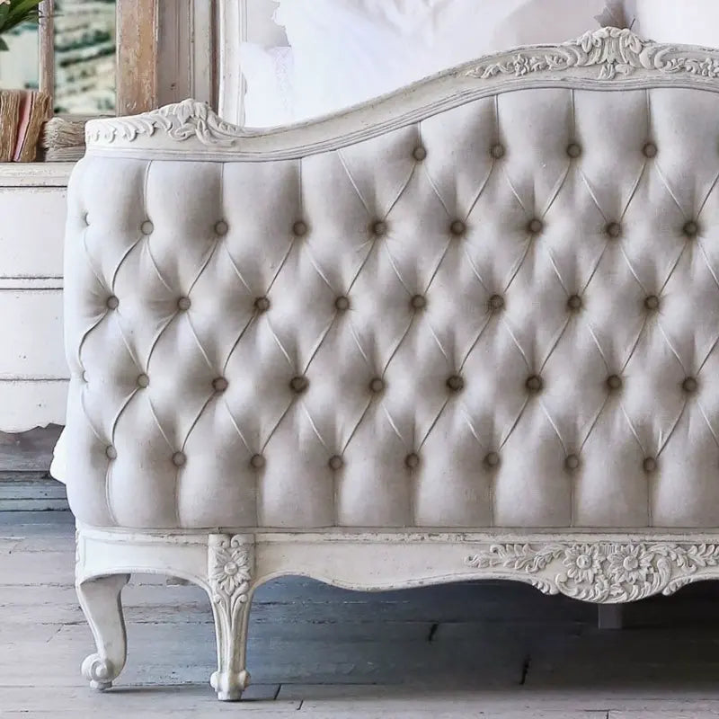 Fiorella Handcrafted Solid Wood Soft Bed