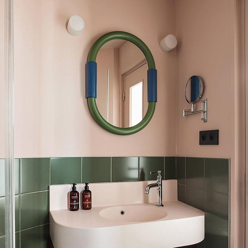Aiden Oval Wall-Mounted Bathroom Mirror