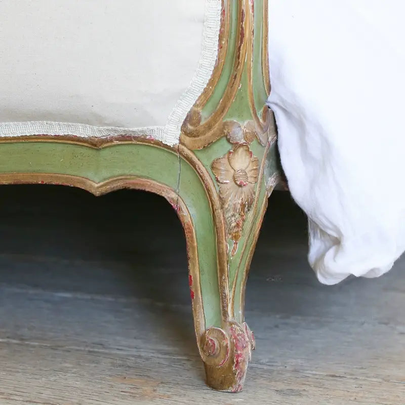 Viola Retro Carved Solid Wood Double Bed