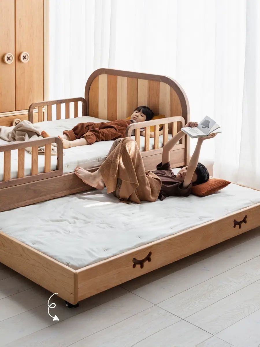 Gervais Dark Mocha Solid Wood Kids Bunk Bed