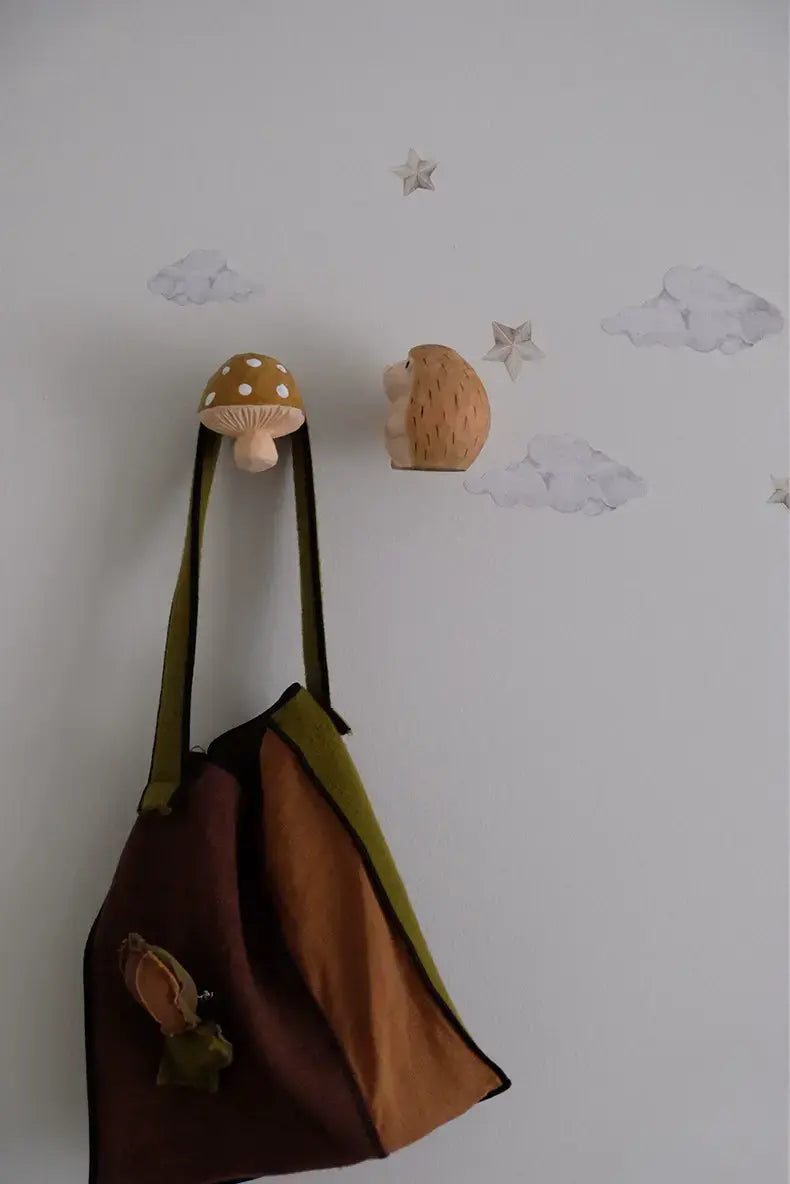 Borelly Squirrel Wooden Door Hook Handle
